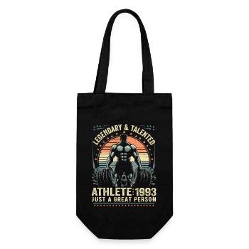 Jahrgang 1993 Fitness Geburtstagsgeschenk 1993 - Geschenkbeutel für Flaschen - Schwarz - Vorne