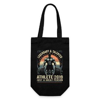Vintage 2019 Fitness Birthday Gift 2019 - Gift Bag for Bottles - black - Front