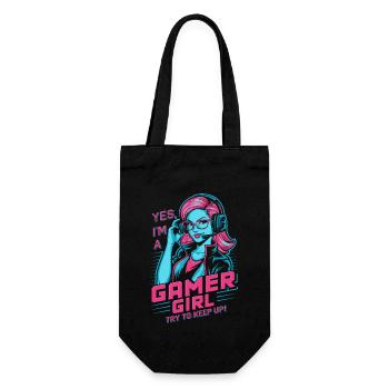 Gamer Girl - Sac à bouteille - noir - Devant