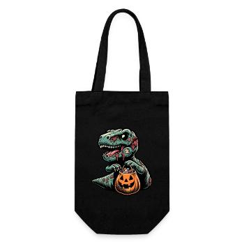 T-Rex Dinosaure Trick or Treat Halloween - Sac à bouteille - noir - Devant