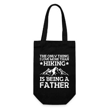 Hike Papa Mountain Hiking Mountain Hikers Hiking - Gift Bag for Bottles - black - Front