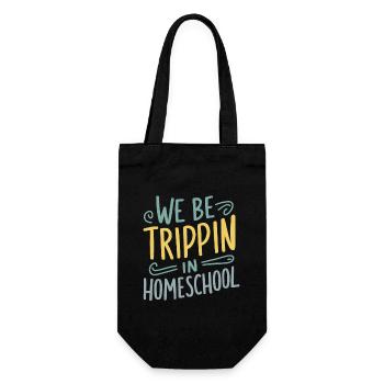 Homeschool Mom Dad Family Life Community Journey - Gift Bag for Bottles - black - Front