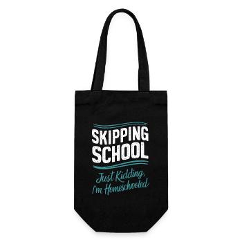 Homeschool Mom Dad Family Life Community Journey - Geschenkbeutel für Flaschen - Schwarz - Vorne
