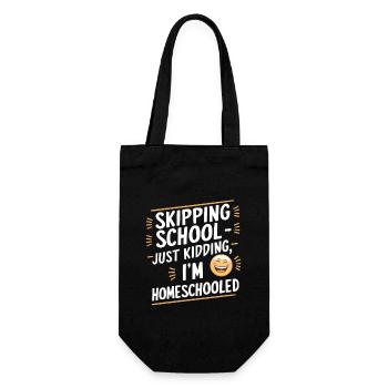 Homeschool Mom Dad Family Life Community Journey - Gift Bag for Bottles - black - Front