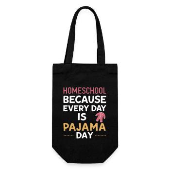 Homeschool Mom Dad Family Life Community Journey - Gift Bag for Bottles - black - Front