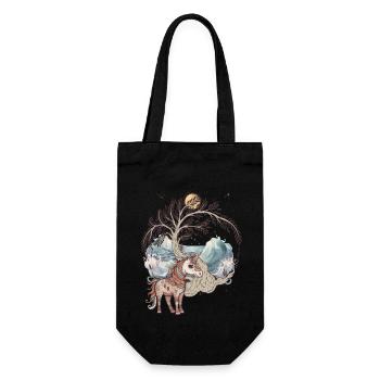 Licorne mystique Licornes Cheval Chevaux Créatures mythiques - Sac à bouteille - noir - Devant