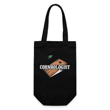 Joueur de sac de haricots de l’équipe Cornhole - Sac à bouteille - noir - Devant