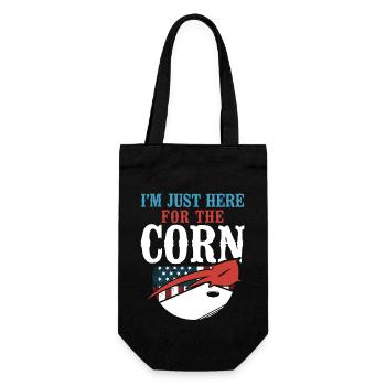 Cornhole Team Bean Bag Player - Gift Bag for Bottles - black - Front