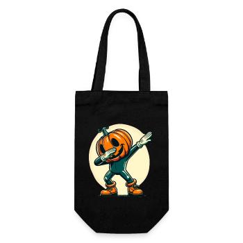 Dabbing Halloween Citrouille Drôle Dabbing Citrouille - Sac à bouteille - noir - Devant