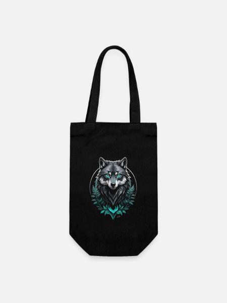 Loup arctique forestier - Sac à bouteille - noir
