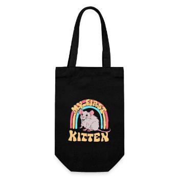 funny saying slogan mice rat kitten - Gift Bag for Bottles - black - Front