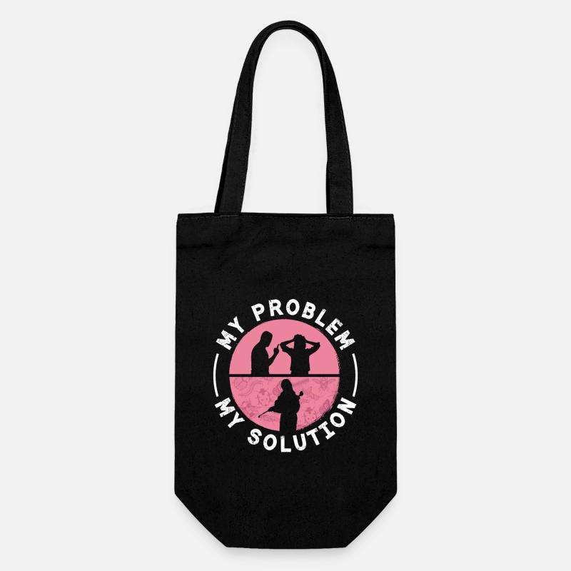 Agent de lutte antiparasitaire Mon problème Mon pictogramme Maman - Sac à bouteille - noir