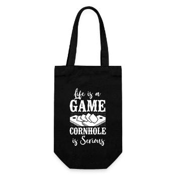 Joueur de sac de haricots de l’équipe Cornhole - Sac à bouteille - noir - Devant