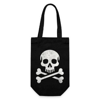Skull Crossbones Skeleton Pirate - Gift Bag for Bottles - black - Front