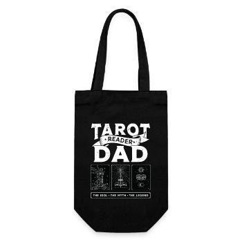 Tarot Reader Dad The Idol The Myth Psychic Tarot - Geschenkbeutel für Flaschen - Schwarz - Vorne