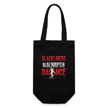 Les slackliners sont toujours en équilibre - Sac à bouteille - noir - Devant