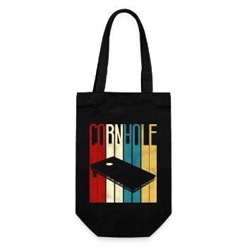 Joueur de sac de haricots de l’équipe Cornhole - Sac à bouteille - noir - Devant