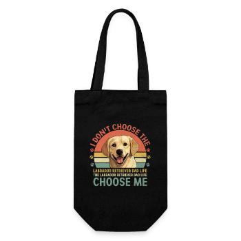Le chien de laboratoire Labrador Retriever Dad Life Choose Me - Sac à bouteille - noir - Devant