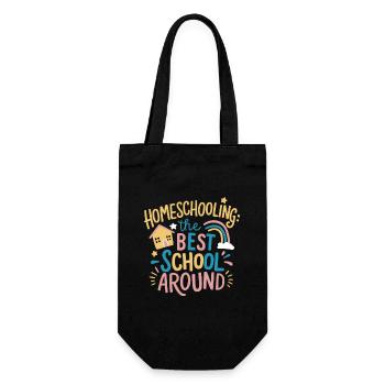 Homeschool Mom Dad Family Life Community Journey - Gift Bag for Bottles - black - Front