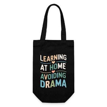 Homeschool Mom Dad Family Life Community Journey - Gift Bag for Bottles - black - Front