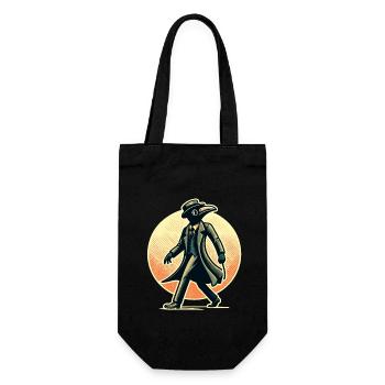 Médecin de la peste Costume vintage de médecin de la peste - Sac à bouteille - noir - Devant