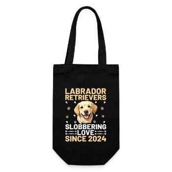Labrador Retrievers Bave d’amour depuis 2024 Lab - Sac à bouteille - noir - Devant