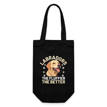 Labradors Le Fluffier Le Meilleur Labrador Retriev - Sac à bouteille - noir - Devant