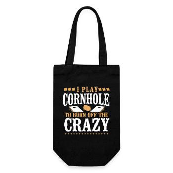 Joueur de sac de haricots de l’équipe Cornhole - Sac à bouteille - noir - Devant