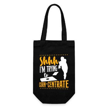 Cornhole Team Bean Bag Player - Gift Bag for Bottles - black - Front