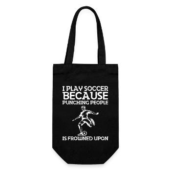 Fußballmannschaft Fußballspieler Fußballdesign - Geschenkbeutel für Flaschen - Schwarz - Vorne