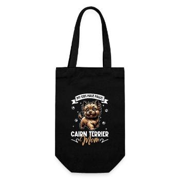 Cairn Terrier Mama - Geschenkbeutel für Flaschen - Schwarz - Vorne