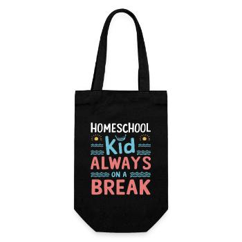 Homeschool Mom Dad Family Life Community Journey - Gift Bag for Bottles - black - Front