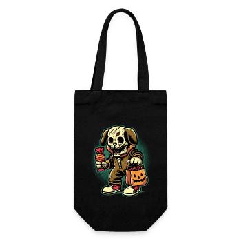 Undead Zombie Dog Trick Or Treat - Gift Bag for Bottles - black - Front