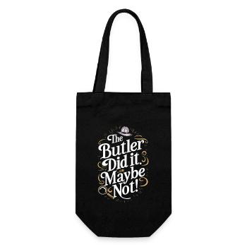 Murder Mystery Dinner Outfit, Party, Crime Scene - Gift Bag for Bottles - black - Front