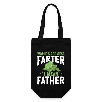 fart farting farting farting - Gift Bag for Bottles - black - Front
