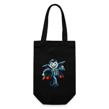 Rétro Vintage Style Halloween Costume Vampire Décoration - Sac à bouteille - noir - Devant