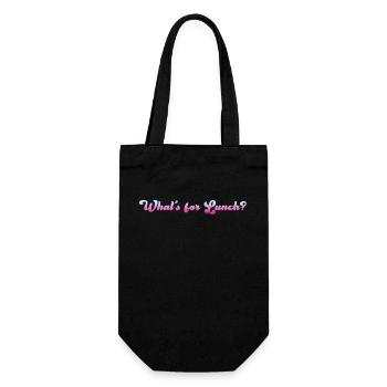 What's For Lunch? - Gift Bag for Bottles - black - Front