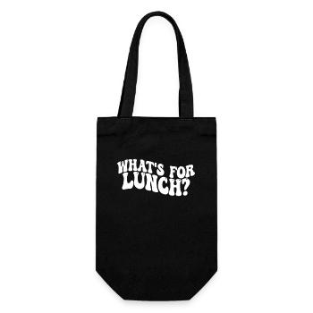 What's For Lunch? - Gift Bag for Bottles - black - Front