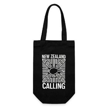 Souvenir Nouvelle-Zélande Appel Kiwi Design - Sac à bouteille - noir - Devant