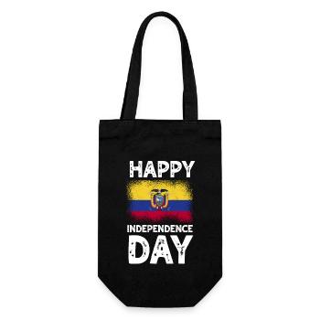 Ecuador Quito Guayaquil Ecuadorianische - Geschenkbeutel für Flaschen - Schwarz - Vorne