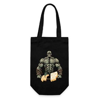 Jeu de mots drôle disant zombie musclé - Sac à bouteille - noir - Devant