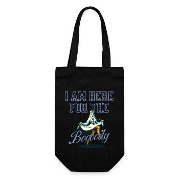 Funny Ghost Saying Halloween Costume - Gift Bag for Bottles - black - Front