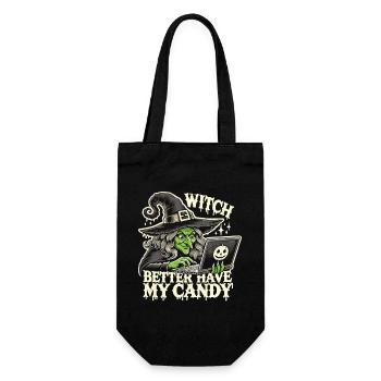 Sorcières Halloween - Sorcière Mieux vaut Avoir Mes Bonbons - Sac à bouteille - noir - Devant