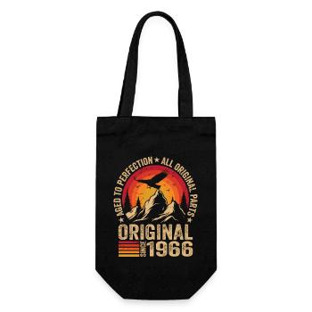 Original 1966 Vintage 1966 Anniversary 1966 Retro - Gift Bag for Bottles - black - Front