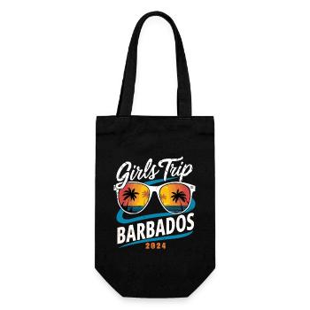 Girls Trip Barbados 2024 - Geschenkbeutel für Flaschen - Schwarz - Vorne