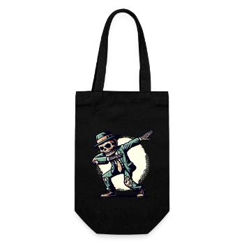 Dabbing Zombie Funny Dabbing Design - Gift Bag for Bottles - black - Front