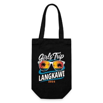 Girls Trip Langkawi 2024 - Geschenkbeutel für Flaschen - Schwarz - Vorne
