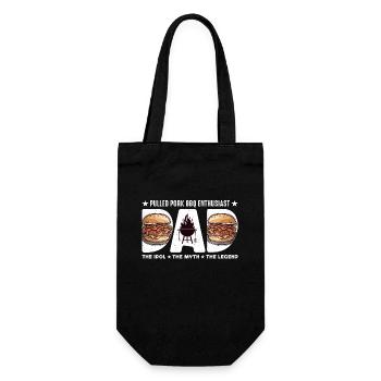 Pulled Pork BBQ Enthusiast Dad The Idol Meat Lover - Gift Bag for Bottles - black - Front
