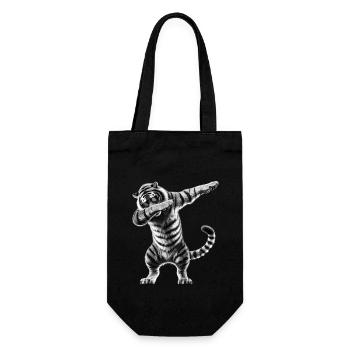drôle dabbing tigre faune amoureux des animaux - Sac à bouteille - noir - Devant