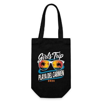 Girls Trip Playa del Carmen 2024 - Gift Bag for Bottles - black - Front